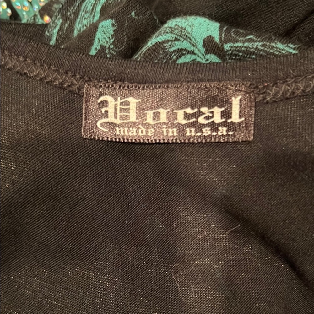 Vocal Black and Teal High-Low Dress - Picture 13 of 14